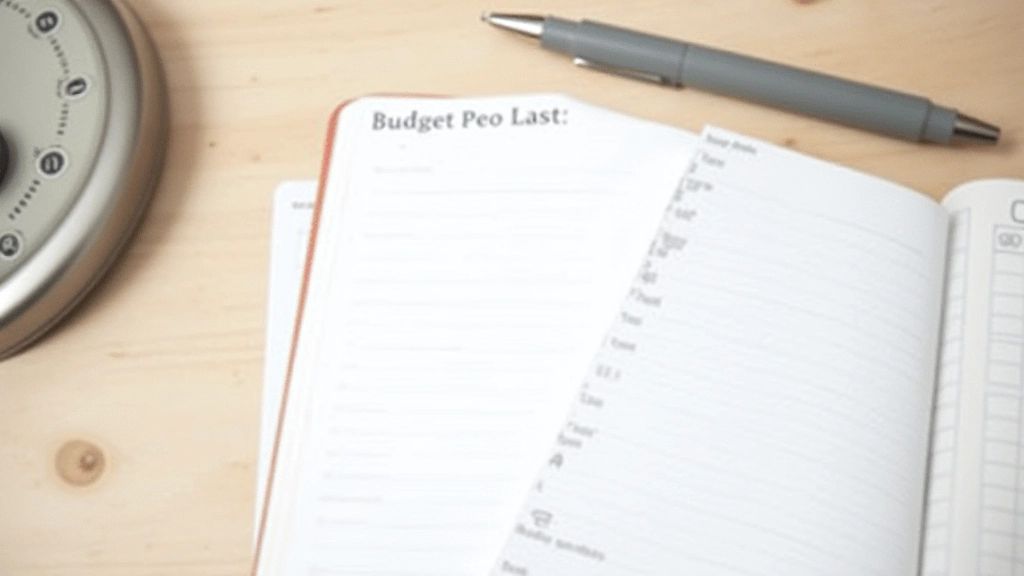 Budget planning notes et liste de courses